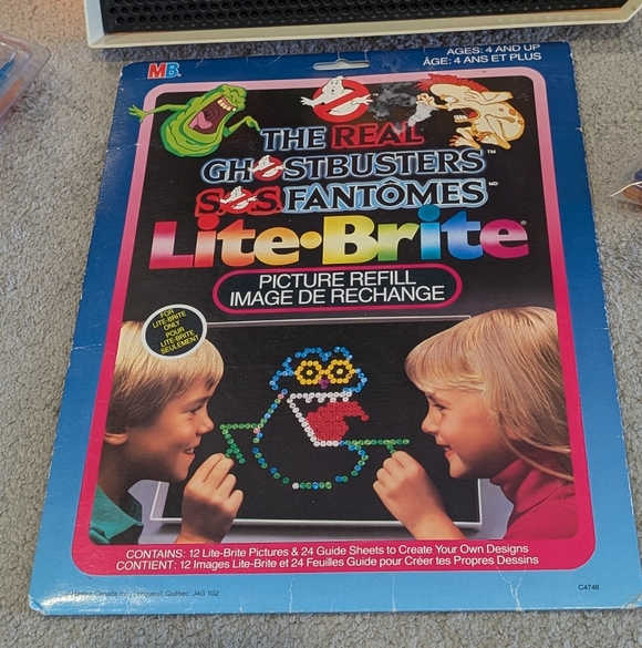 Vintage Lite Brite Toy Lot - Lite Brite, Pic Refills, Pegs! - Picture 6 of 8
